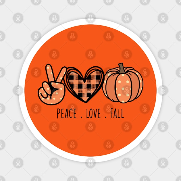 Peach, Love, And Fall Magnet by ThinkLMAO